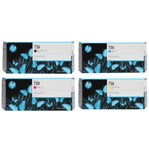 Volledige set 300 ml inktinktpatroons voor HP T850 en T950